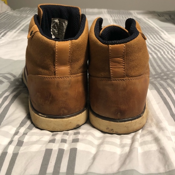 Robert Wayne Men’s Sz 8D leather & Canvas upper - Picture 4 of 7